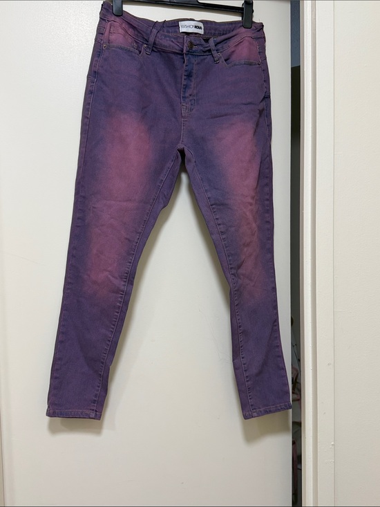 Fashion Nova Denim - Fashion Nova Women's Purple-Pink Washed Jeans